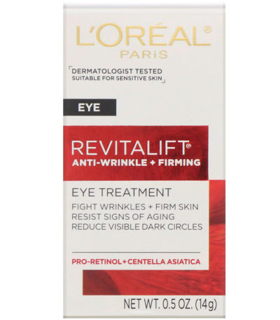 كريم Revitalift المكافح للتجاعيد ولشد البشرة، وعلاج للعين، يزن مقدار 0.5 أونصة سائلة ما يعادل (14 جرام) L'Oreal من متجر روزا في فلسطين