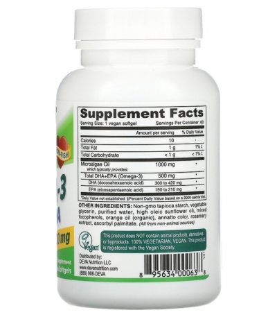 Vegan Omega-3 DHA-EPA