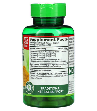 Turmeric Curcumin Complex Plus Black Pepper Extract