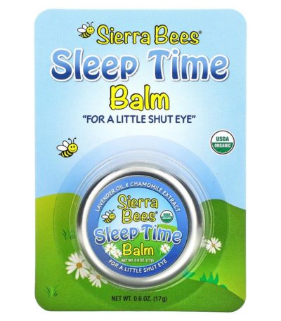 مرطب Sleep Time، باللافندر والبابونج، 0.6 أونصة (17 جم)  من متجر روزا في فلسطين