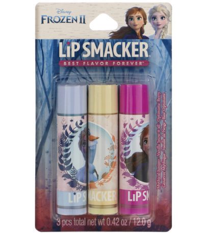 Frozen II، مرطب شفاه، عبوة ثلاثية، 3 قطع، 0.42 أونصة (12.0 جم) Lip Smacker من متجر روزا في فلسطين
