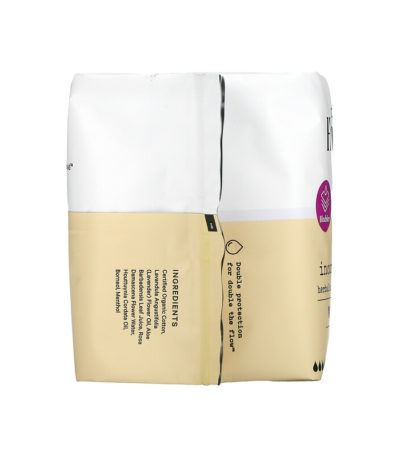 Organic Incontinence Daytime Herbal-Infused Cotton Pads With Wings