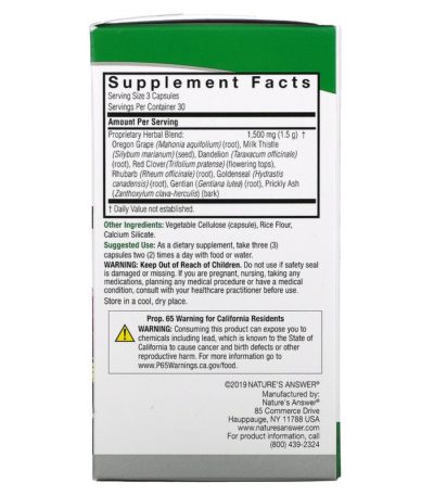 Liver Support، 1
