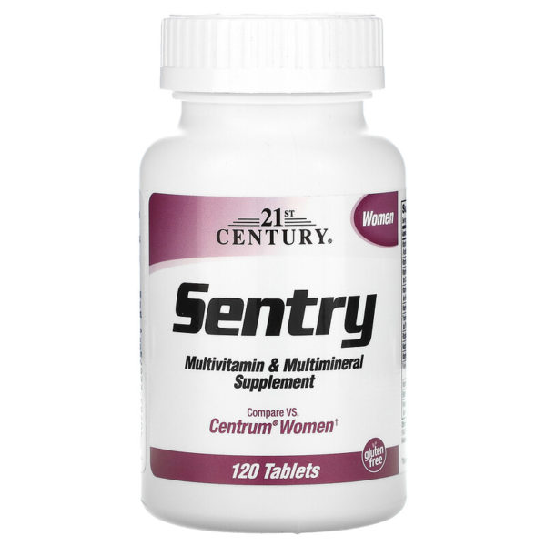 21st Century‏, Sentry للنساء، مكملات متعددة الفيتامينات والمعادن، 120 قرصًا