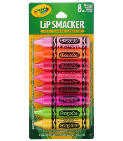 Crayola، مرطب شفاه، مجموعة الحفلات، 8 قطع، 0.14 أونصة (4.0 جم) لكل قطعة Lip Smacker من متجر روزا في فلسطين