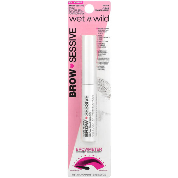 جل Brow Sessive لتصفيف الرموش، شفاف، 0.09 أونصة (2.5 جم) Wet n Wild من متجر روزا في فلسطين