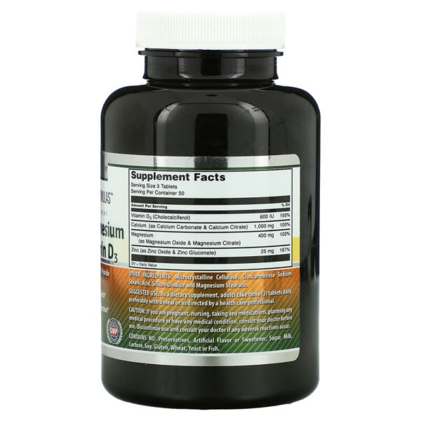 Calcium Magnesium Zinc + Vitamin D3