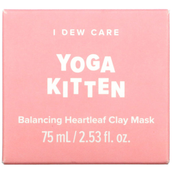 Yoga Kitten، قناع الجمال المتوازن من الطين وأوراق شجرة الحب، 2.53 أونصة سائلة (75 مل) I Dew Care من متجر روزا في فلسطين