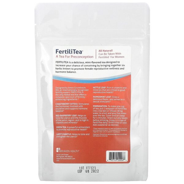 شاي FertiliTea لفترة ما قبل الحمل، 3 أونصات  من متجر روزا في فلسطين