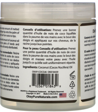 100% Pure Coconut Oil