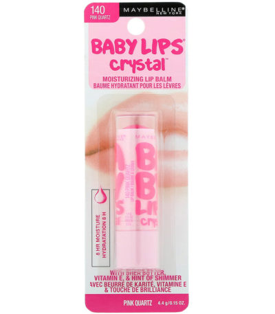 Baby Lips Crystal، مرطب الشفاه المرطب ، كوارتز وردي 140 ، 0.15 أوقية (4.4 جم) ،مايبيلين، من متجر روزا في فلسطين