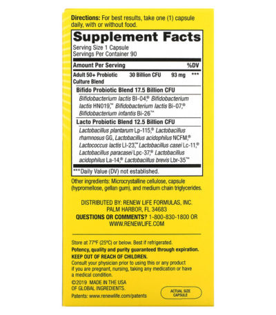 Ultimate Flora Adult 50+ Probiotic