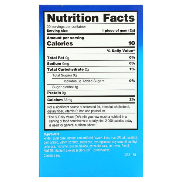 Dry Mouth Moisturizing Gum with Xylitol