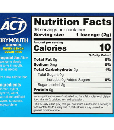 Dry Mouth Lozenges with Xylitol