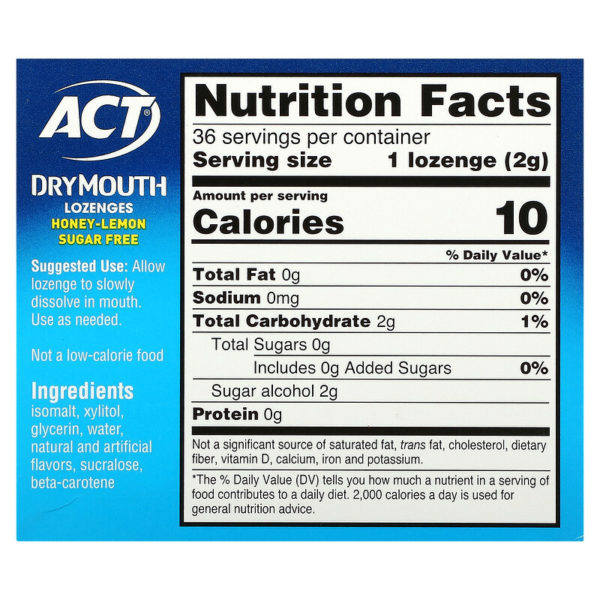 Dry Mouth Lozenges with Xylitol