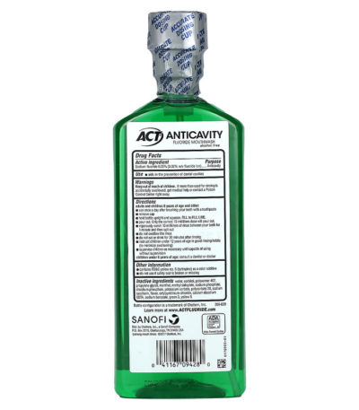 Anticavity Fluoride غسول الفم،  18 أوقية فلوريدا (532 مل) ،Act، من متجر روزا في فلسطين
