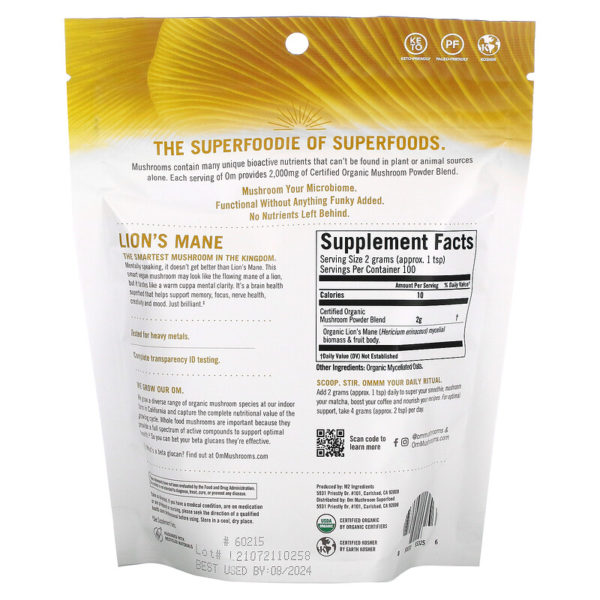 Certified Organic Mushroom Powder