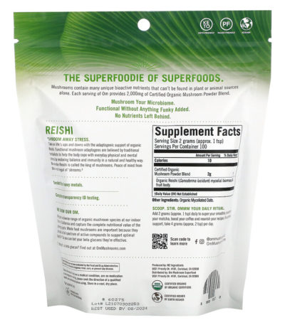 Certified Organic Mushroom Powder
