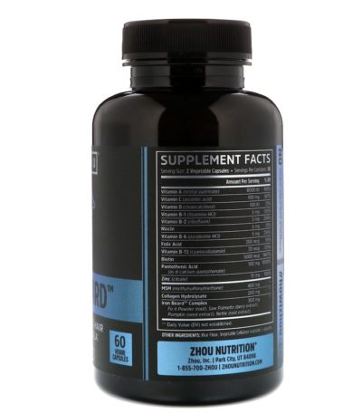 Iron Beard‏، 60 كبسولة نباتية ،Zhou Nutrition، من متجر روزا في فلسطين